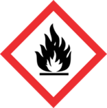 GHS pictogram for Flammables and Organic Peroxide. 