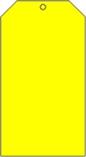 Blank yellow accident prevention tag