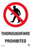 Thoroughfare Prohibited