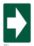 Escape route Arrow sign (24m)