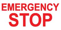 Emergency Stop sign