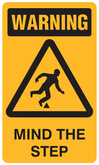 Cartello Plastica Per Gradini Cartello Di Attenzione 'Mind The Step