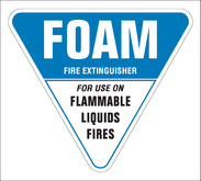 Foam Extinguisher Identification Sign 