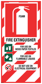 Foam Fire Extinguisher Blazon