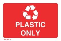 Recycle Plastic Only Label