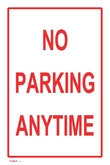 NO PARKING ANYTIME