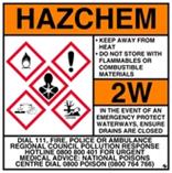 Hazchem General Storage Sign 4-5 Classes