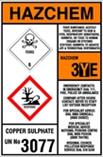 Hazchem Bulk Container Storage Sign - 2 Classes